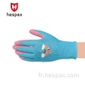 Gants de jardinage en mousse de latex en raquette en polyester HESPAX